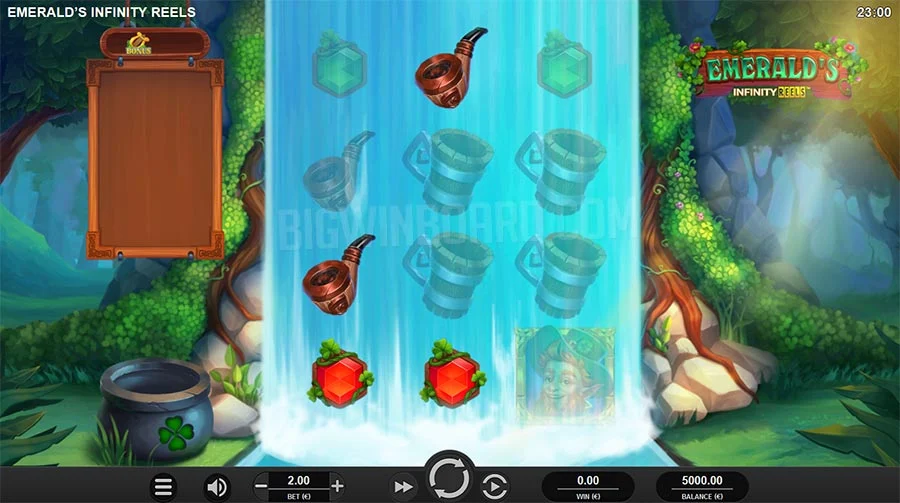 Emerald's Infinity Reels Gameplay